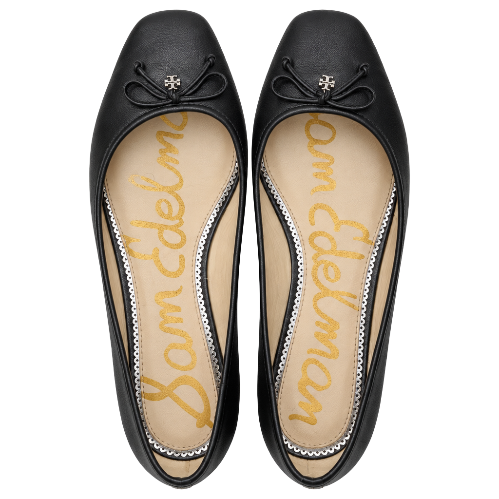 Sam Edelman Alie Ballet Flat Black Leather 1