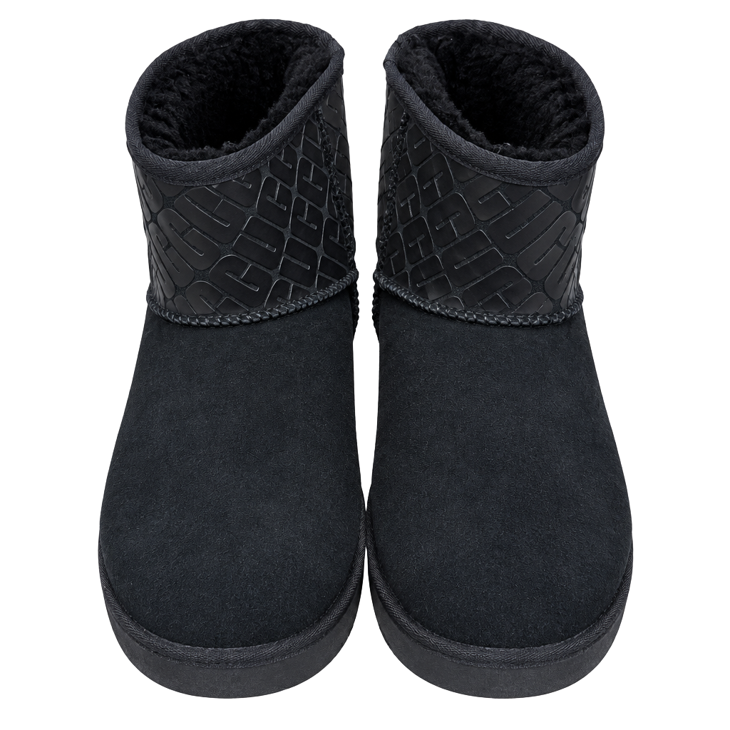 UGG Classic Mini II Ugg Logo Black Suede Boots 1