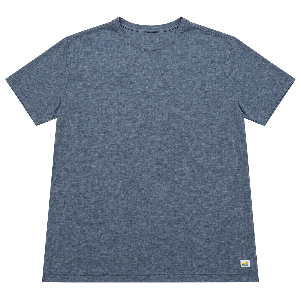 Vuori Strato Tech T-Shirt Size XL Blue Heather Performance Crewneck 1