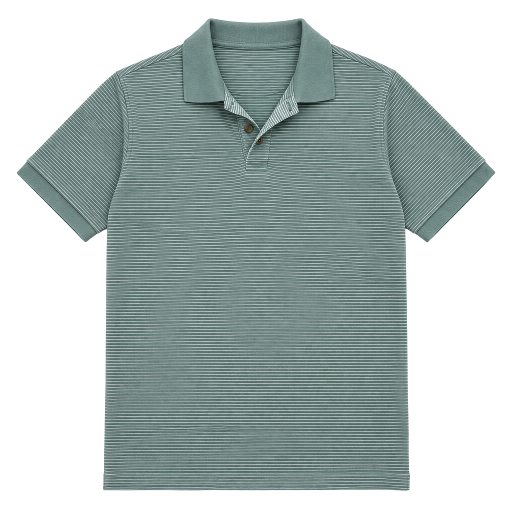 Jos. A. Bank Polo Shirt Size L Blue Striped Short Sleeve 1