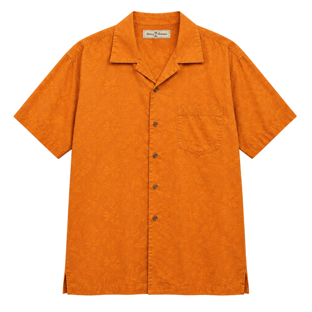 Tommy Bahama Button Down Shirt Size L Orange Cotton 1