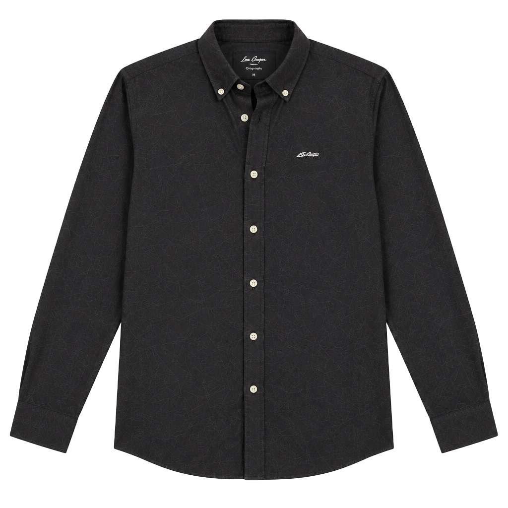 Ever Forward Long Sleeve Button Down Shirt Size XL charcoal 1