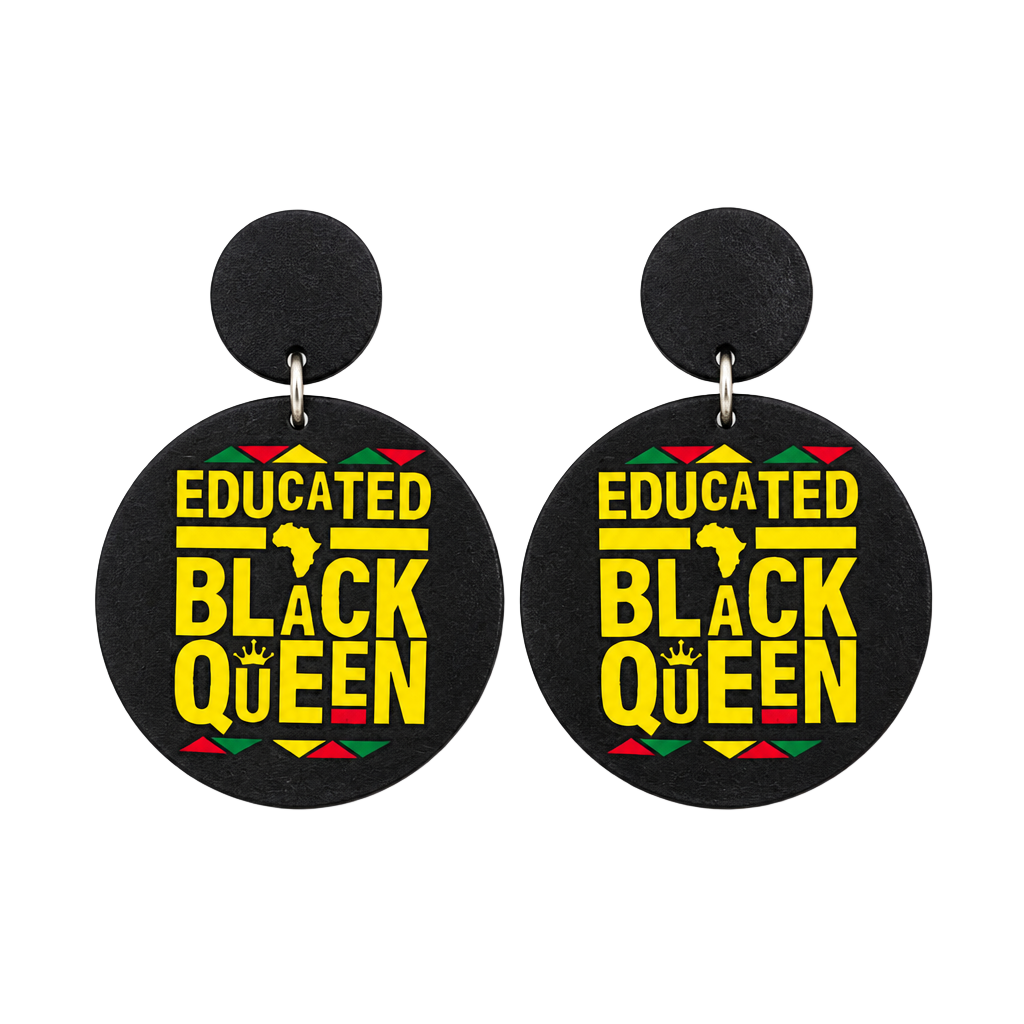 Nicole Purest Essence Educated Black Queen Clip-On Earrings 1