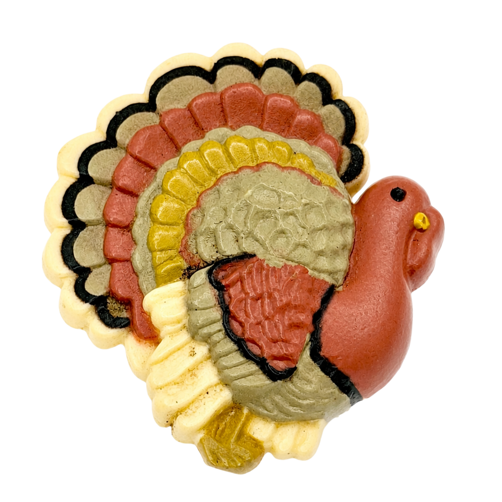 Vintage Hallmark Thanksgiving Turkey Brooch Lapel Pin 1