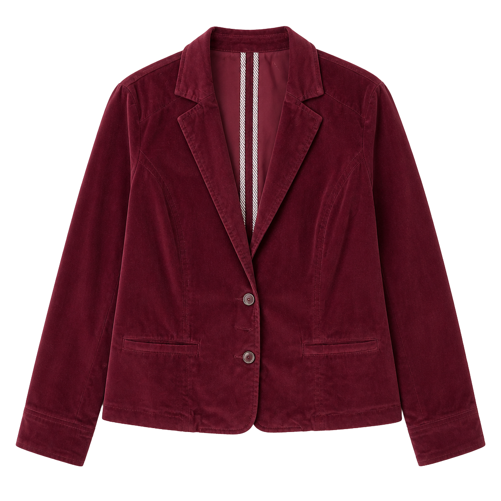 Lane Bryant Women's Maroon Corduroy Blazer Jacket Size 20 1