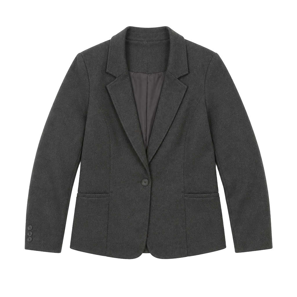 Studio by Torrid Gray Crepe One Button Blazer Jacket Size 3 1