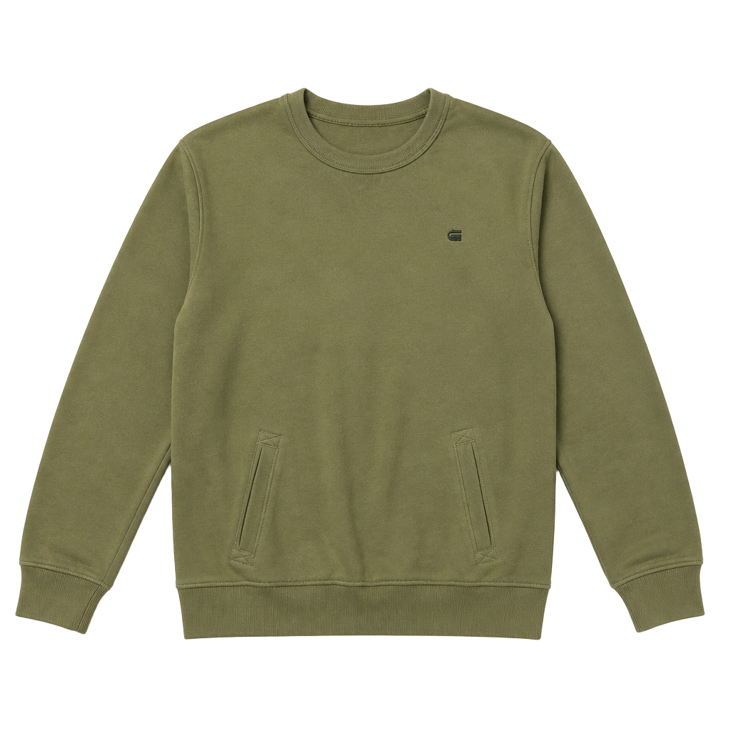 G-Star Raw Premium Core Crew Sweatshirt Size L Green 1