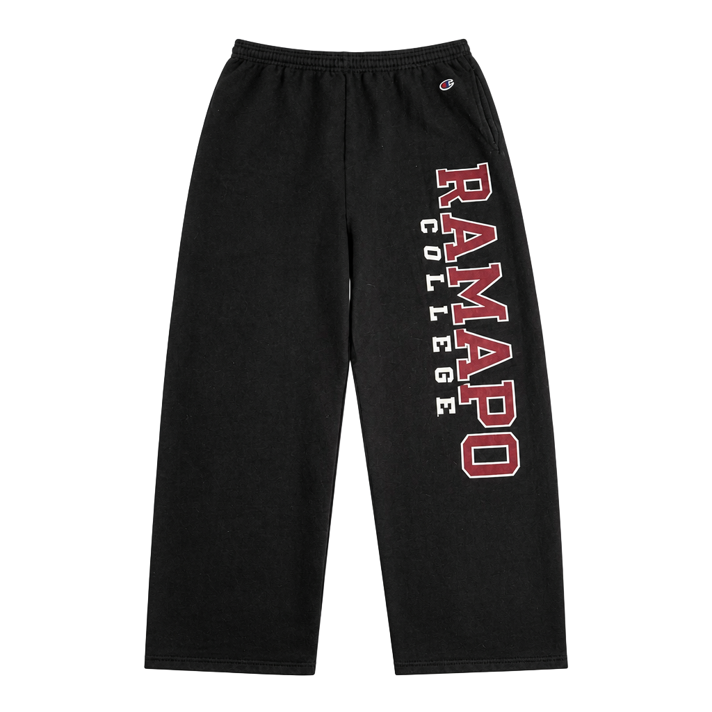 Champion Ramapo College Powerblend Fleece Joggers Black 1
