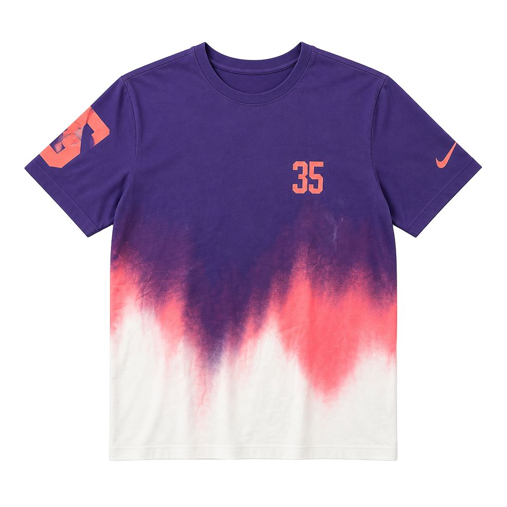 Nike Kevin Durant KD 35 Basketball T-Shirt Purple White Gradient 1