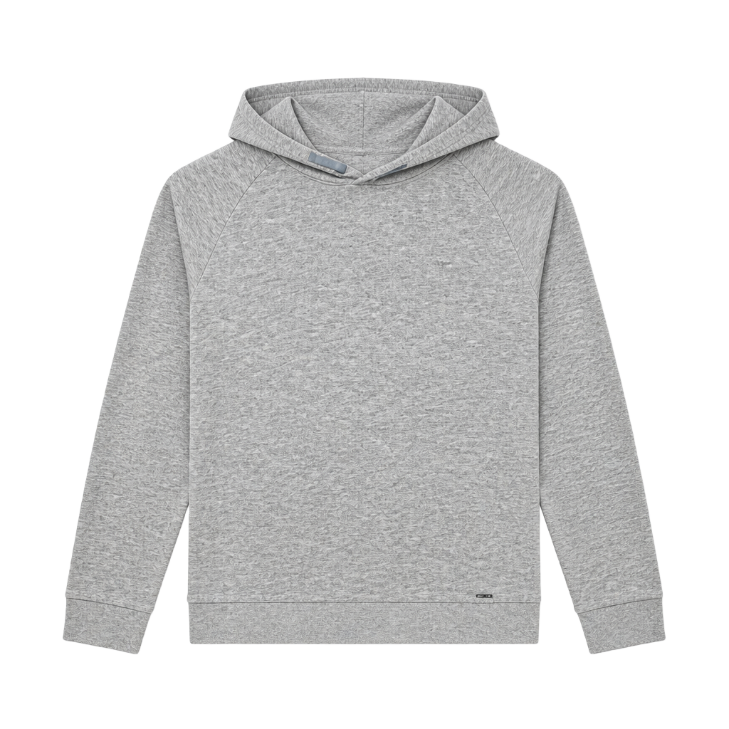 Hugo Boss Hoodie Grey Melange Cotton Pullover 1