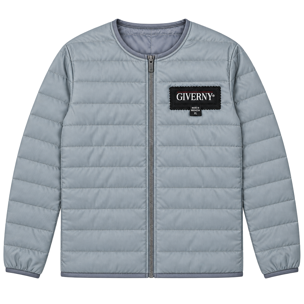 Giverny Leather Jacket Size XL Black Button Quilted Lined 1