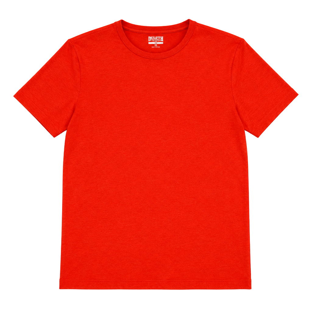 Duluth Trading Co. Longtail T Size 2X Orange Cotton T-Shirt 1