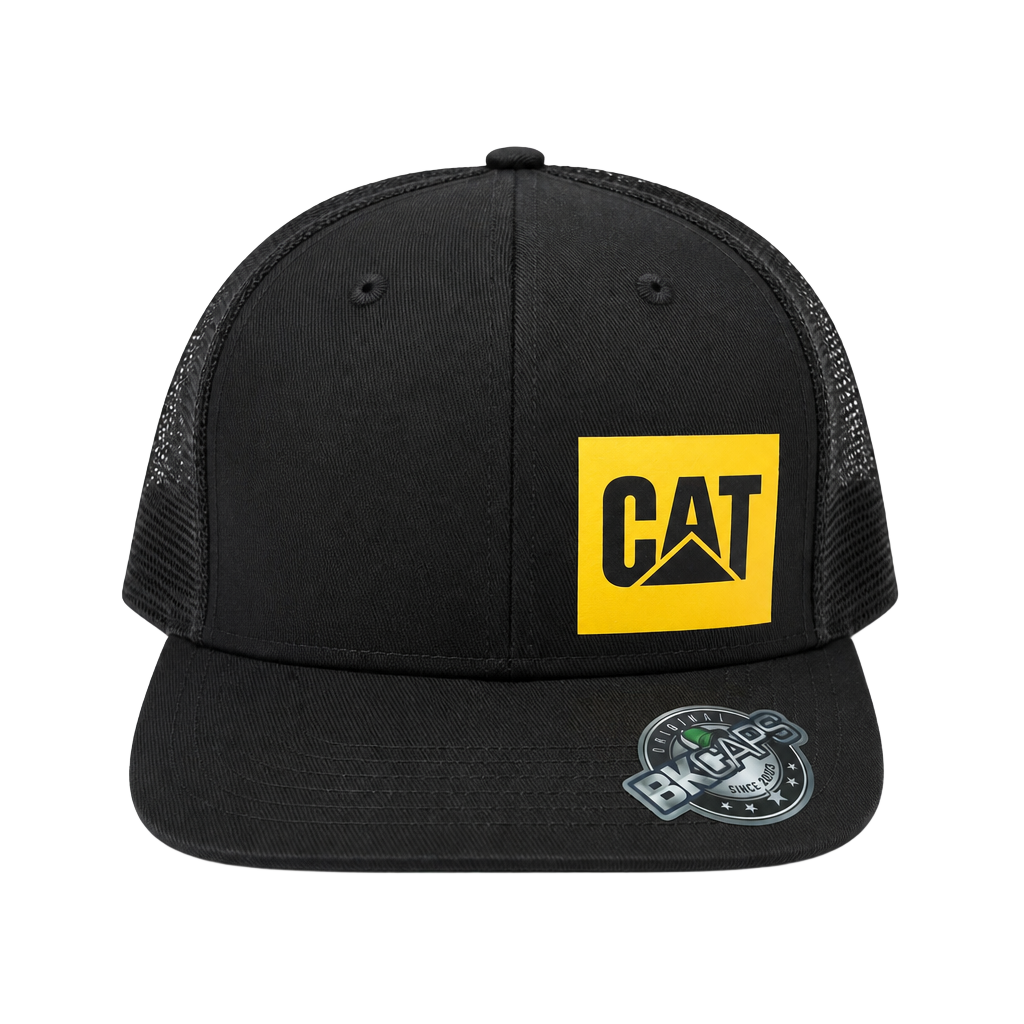 Caterpillar CAT BK Snap Back Trucker Hat 1