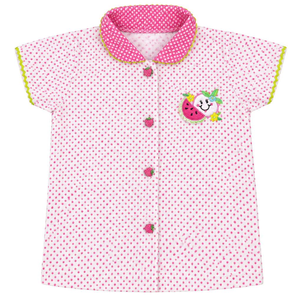Swim'n Pretty Toddler Size 4T Polka Dot Watermelon Bath Robe 1