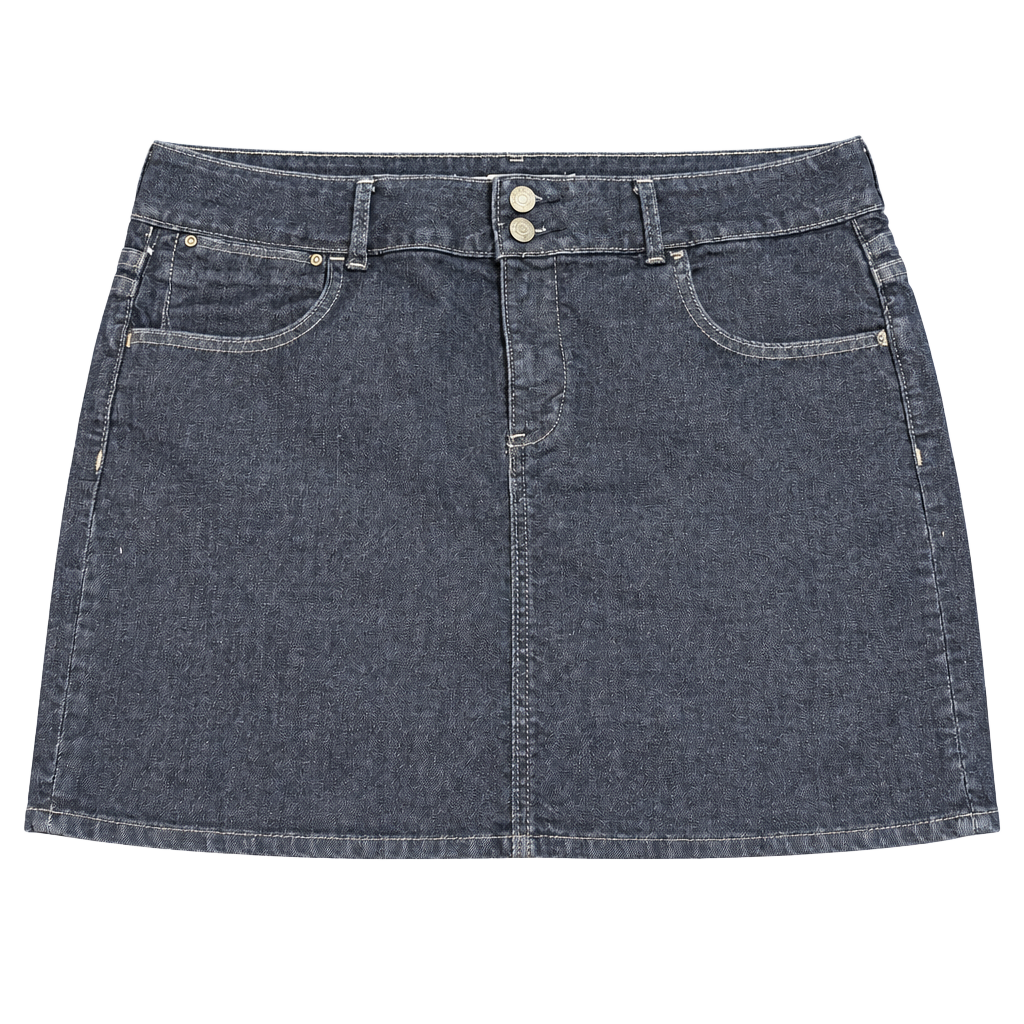 Old Navy Stretch 16 Dark Blue Denim Mini Skirt with Pockets 1