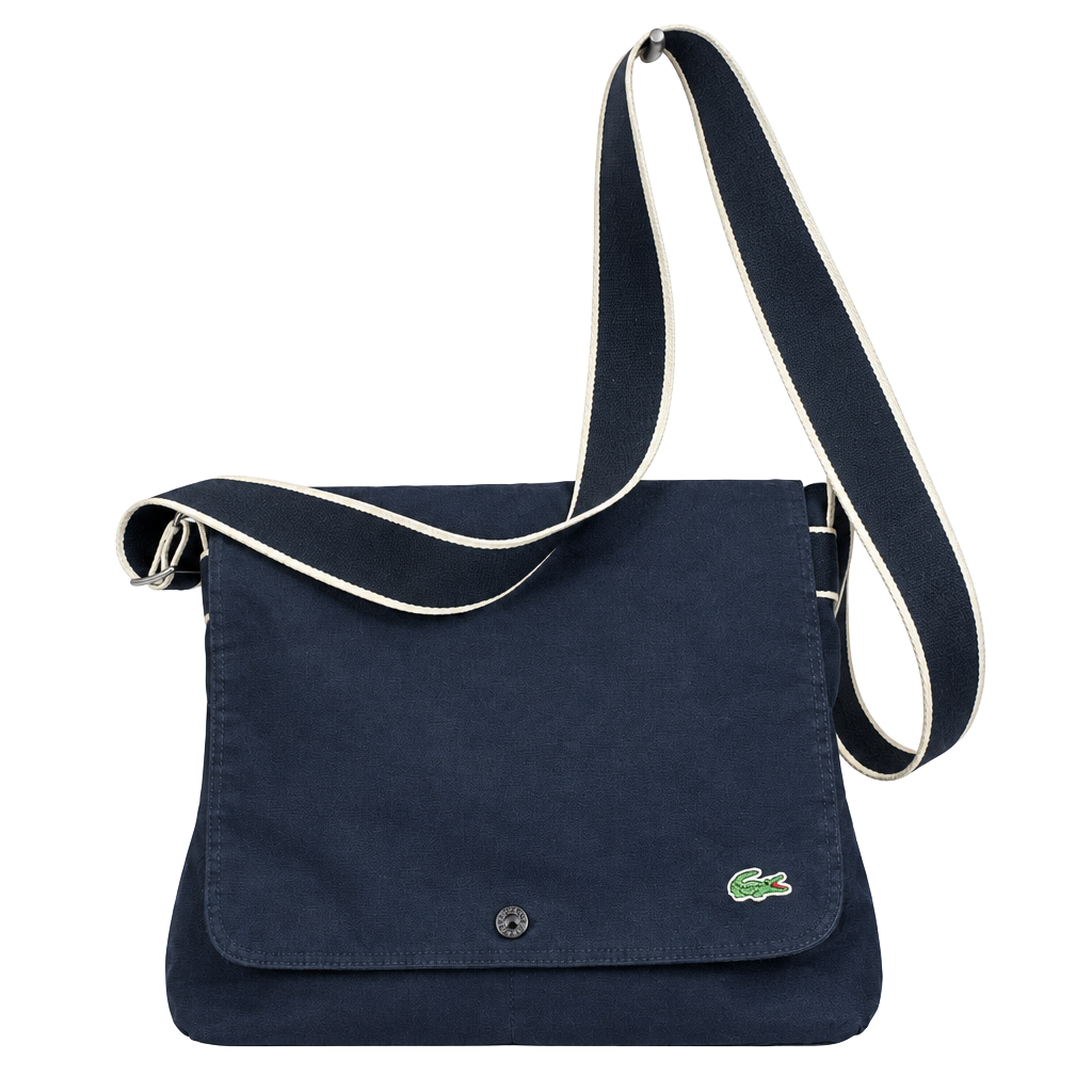 Lacoste Black Messenger Bag 1