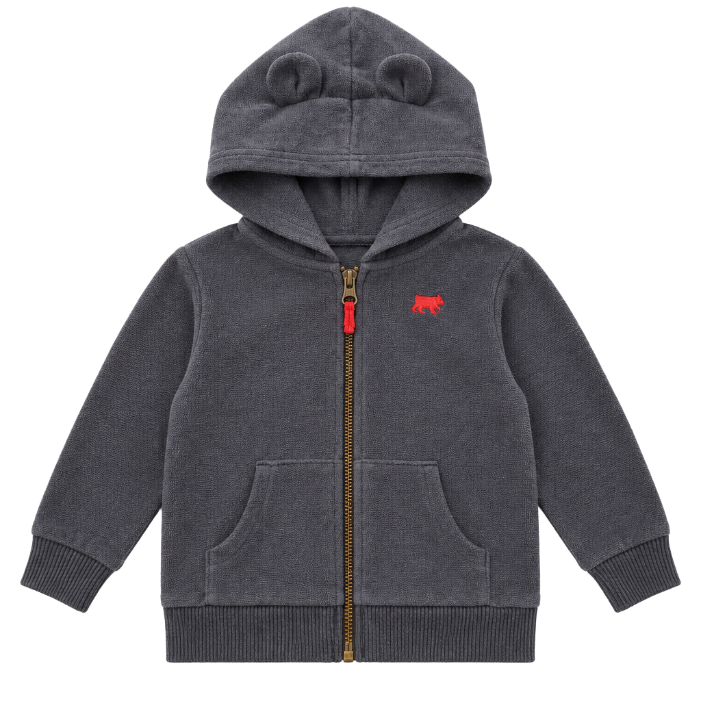 EUC Carters Teddy Bear Zipper Hoddie 1