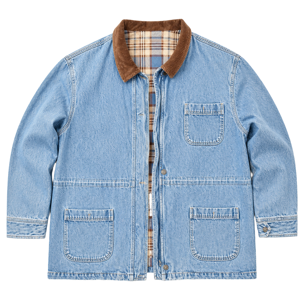 Denim & Co. Men's Relaxed Fit lined Denim Jean Jacket size XXXL(fits smaller length wise) 1
