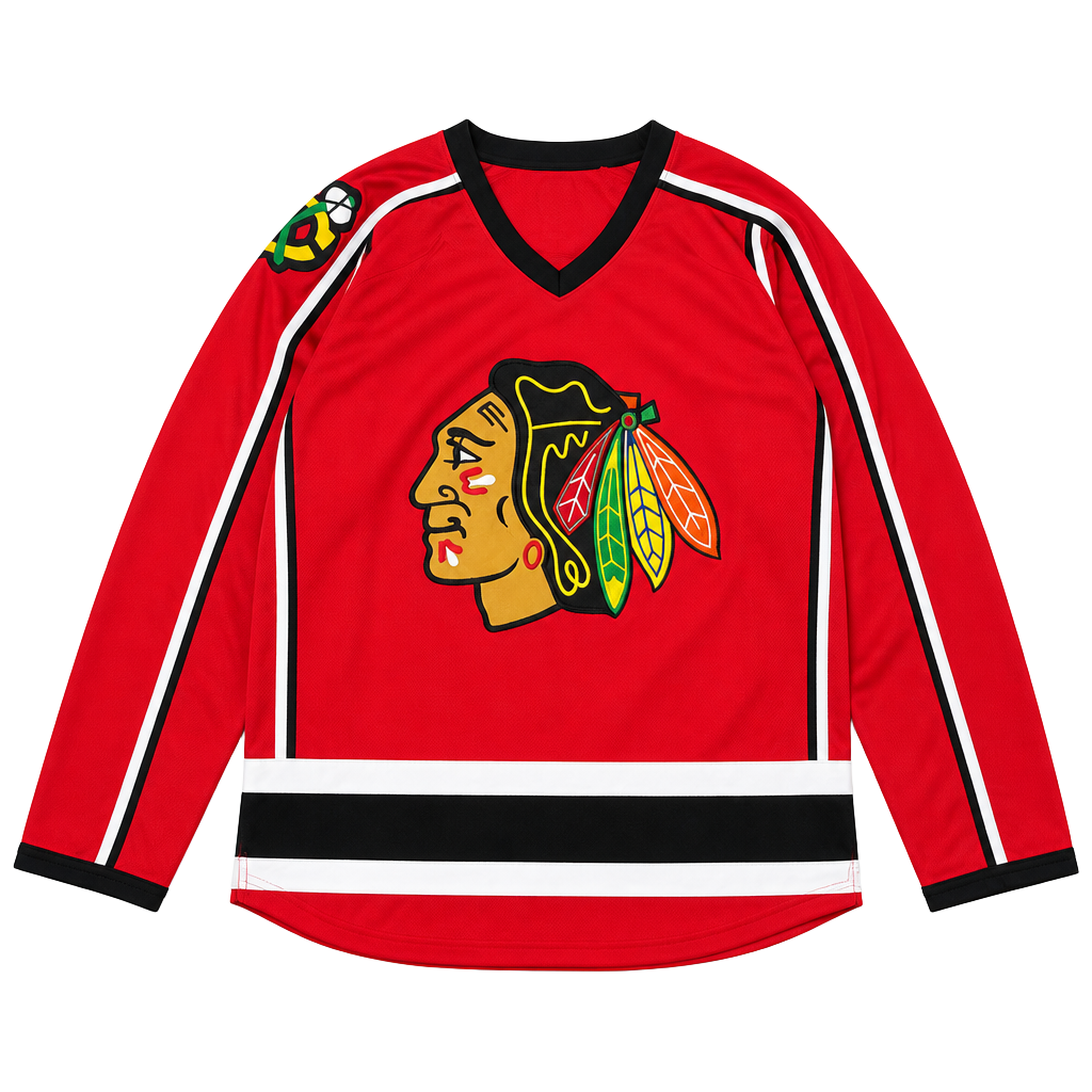 NHL Chicago Blackhawks Hockey Jersey Men’s Small Red 1