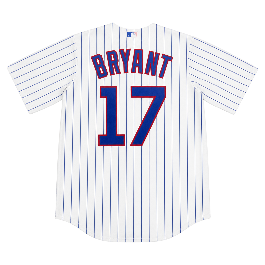 Majestic Chicago Cubs Kris Bryant #17 Pinstripe Jersey Men’s Small 1
