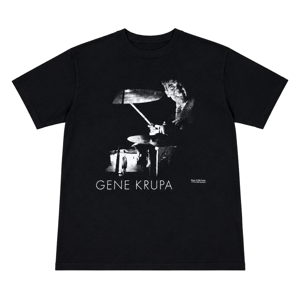 Vintage 1990 Gene Krupa Bob Parent Jazz Drummer T-Shirt Gear Inc 1