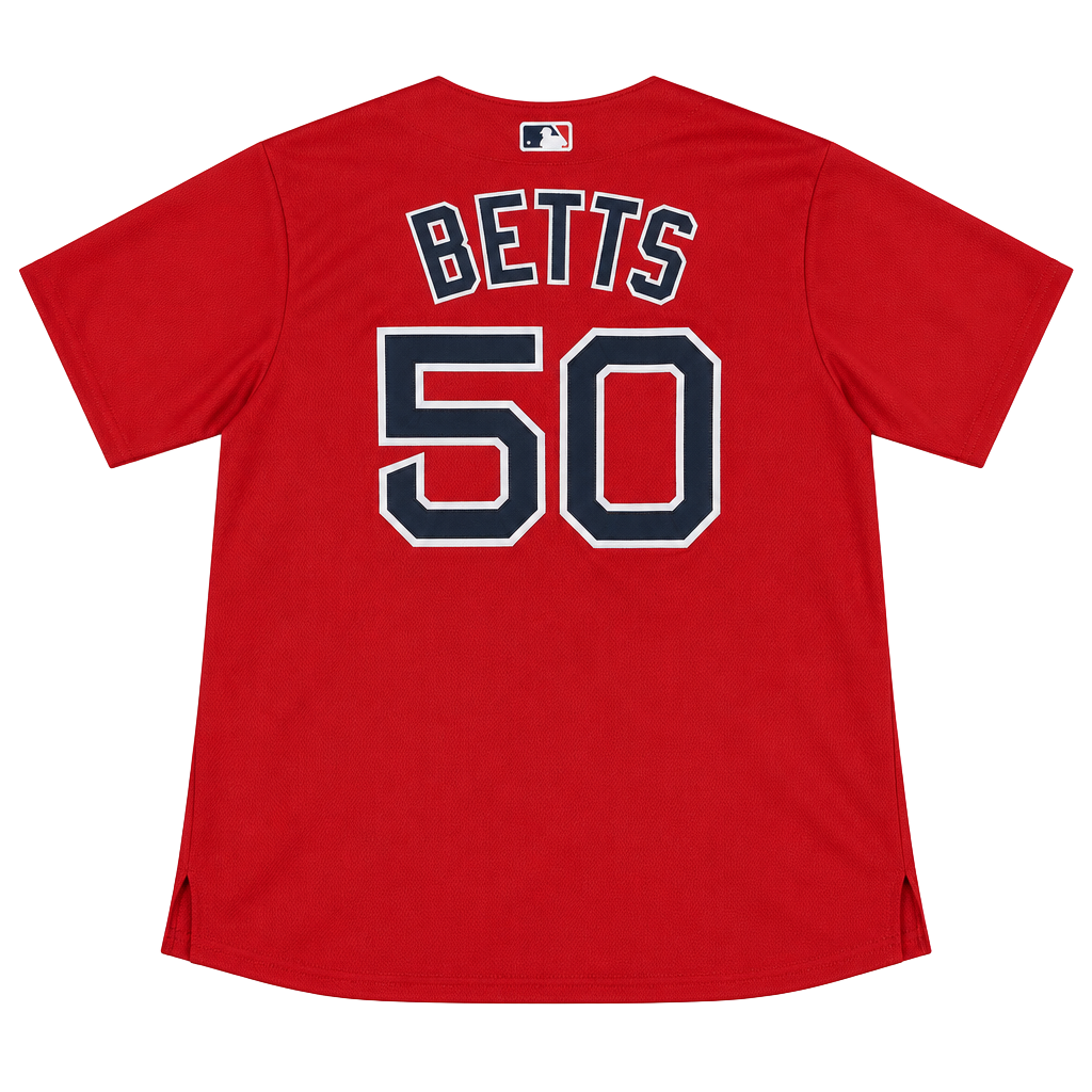Majestic Boston Red Sox Mookie Betts 50 Jersey Red 1