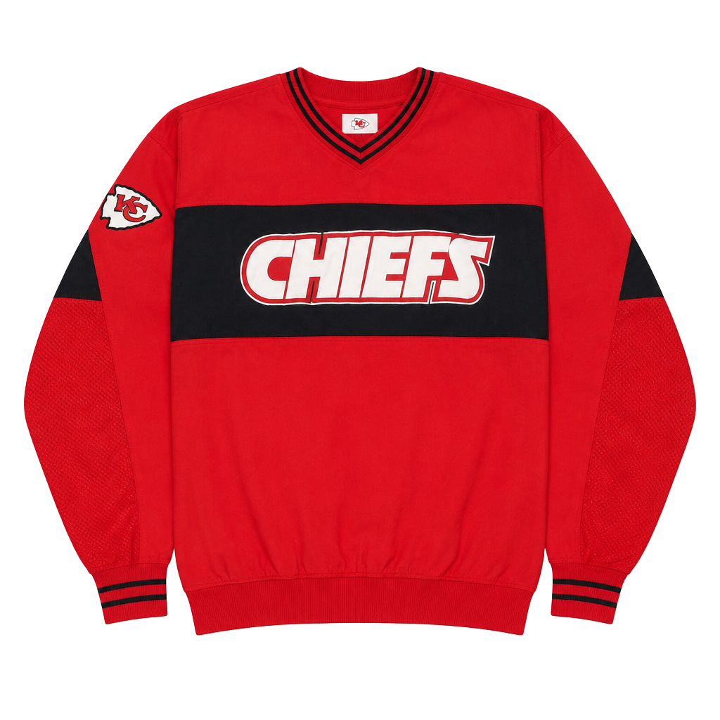Vintage NFL Kansas City Chiefs Pullover Sweatshirt Red Black 1
