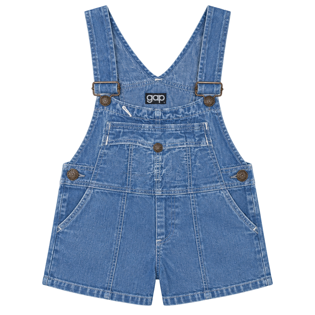 Gap Vintage Denim Overalls Blue Denim Relaxed Fit 1