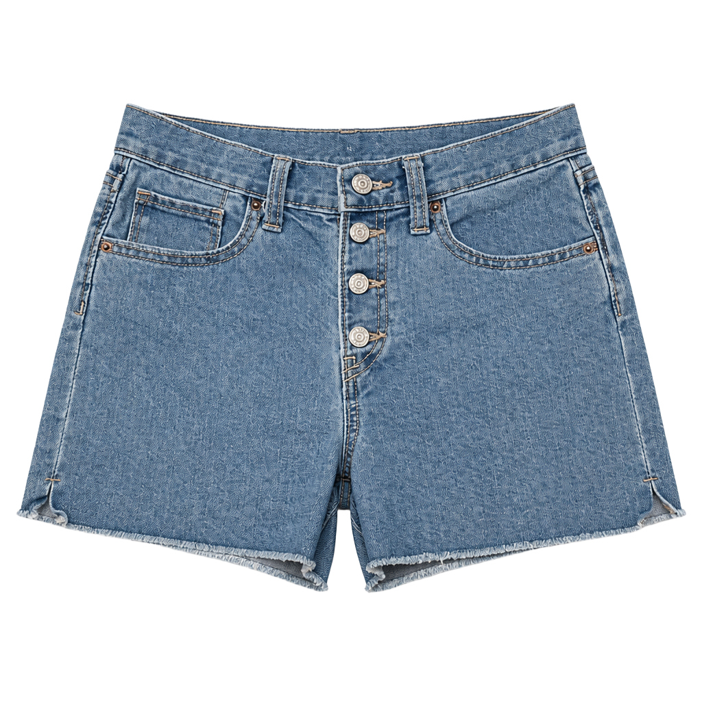 Old Navy Girls High-Rise Adjustable Waist Button-Fly Denim Shorts Size 12 1