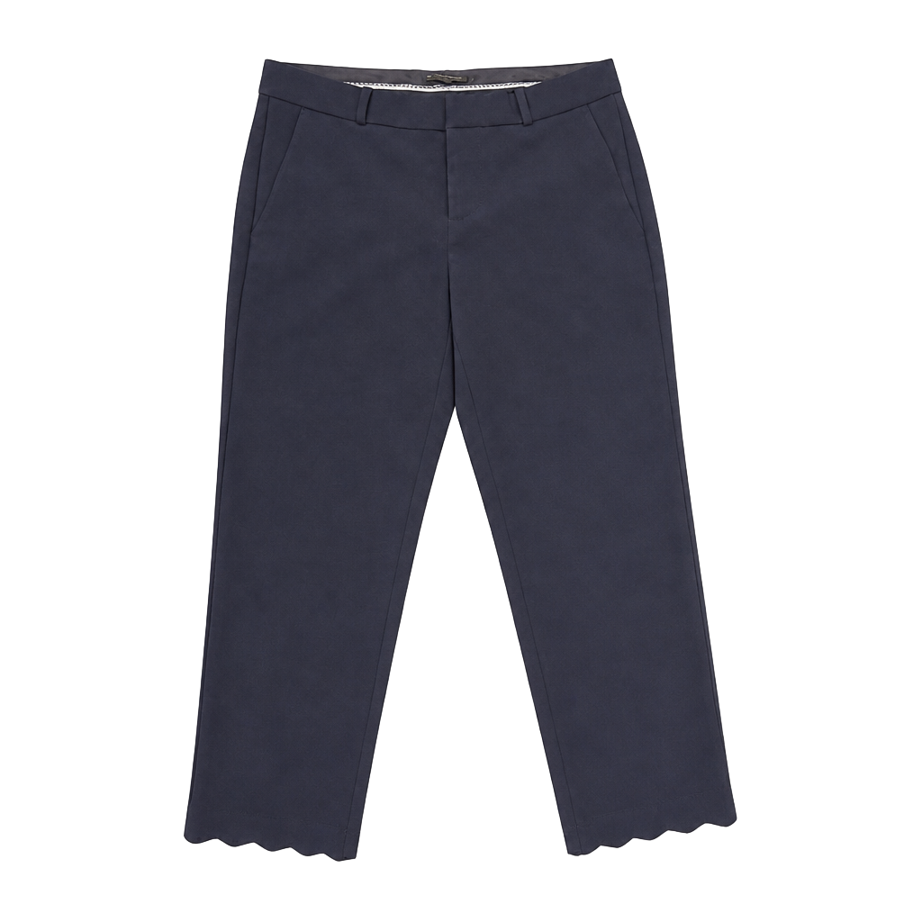 Banana Republic Avery Scallop-Hem Tailored Ankle Pants 1
