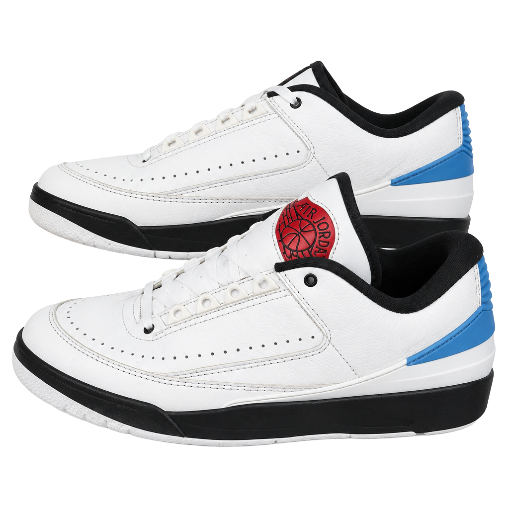 Nike Air Jordan 2 Retro Low White Black Varsity Red 1