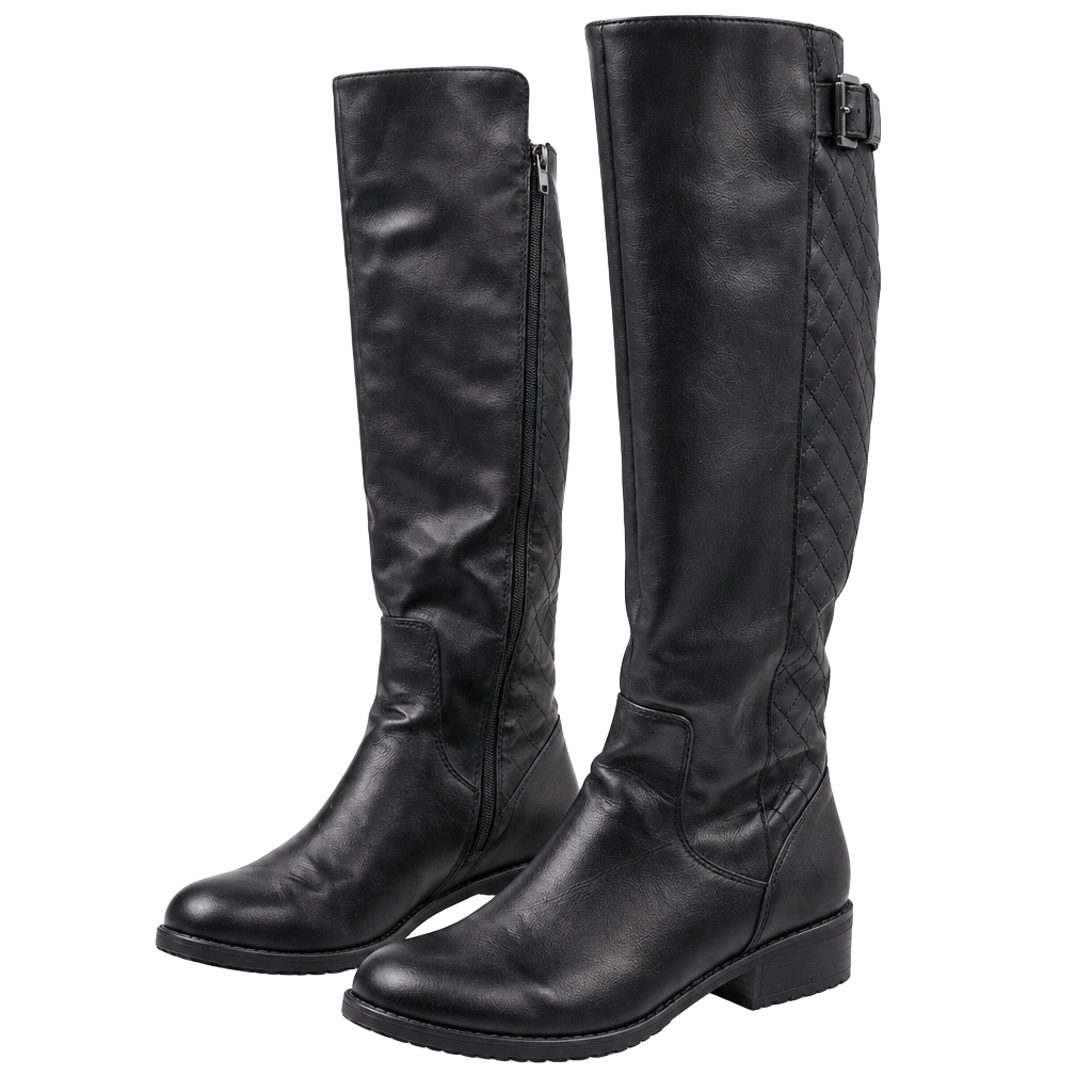 G by Guess Horton Black Quilted Riding Boots 1