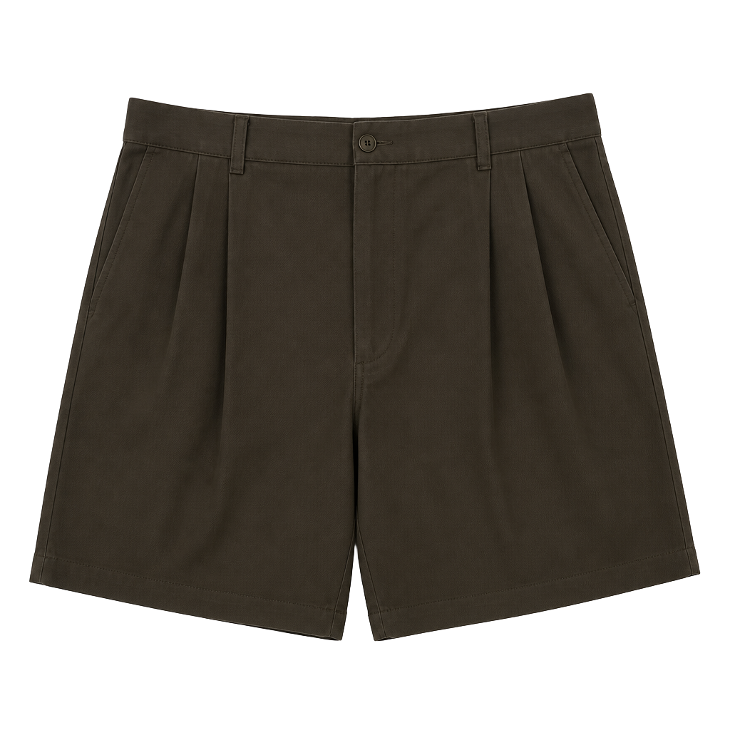 L.L.Bean Men's Comfort Waist Pleated Cotton Chino Shorts 1