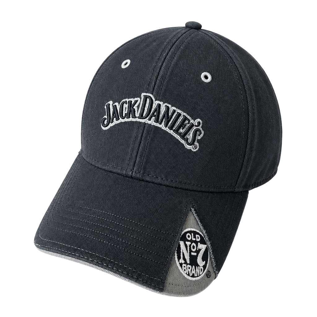 Jack Daniel's Old No. 7 Brand Black Baseball Cap Hat One Size Fits Most 1