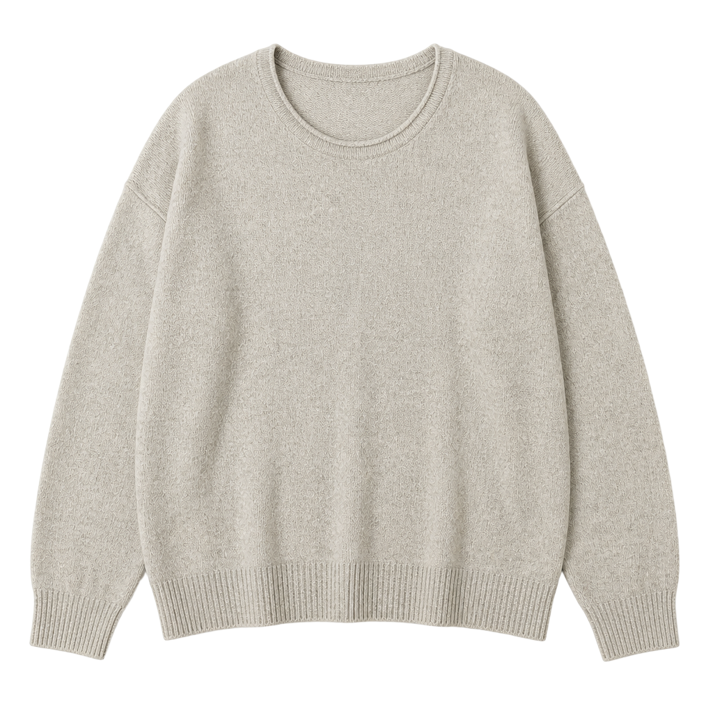 Abercrombie & Fitch Grey Marled Tie-Sleeve Crewneck Top 1