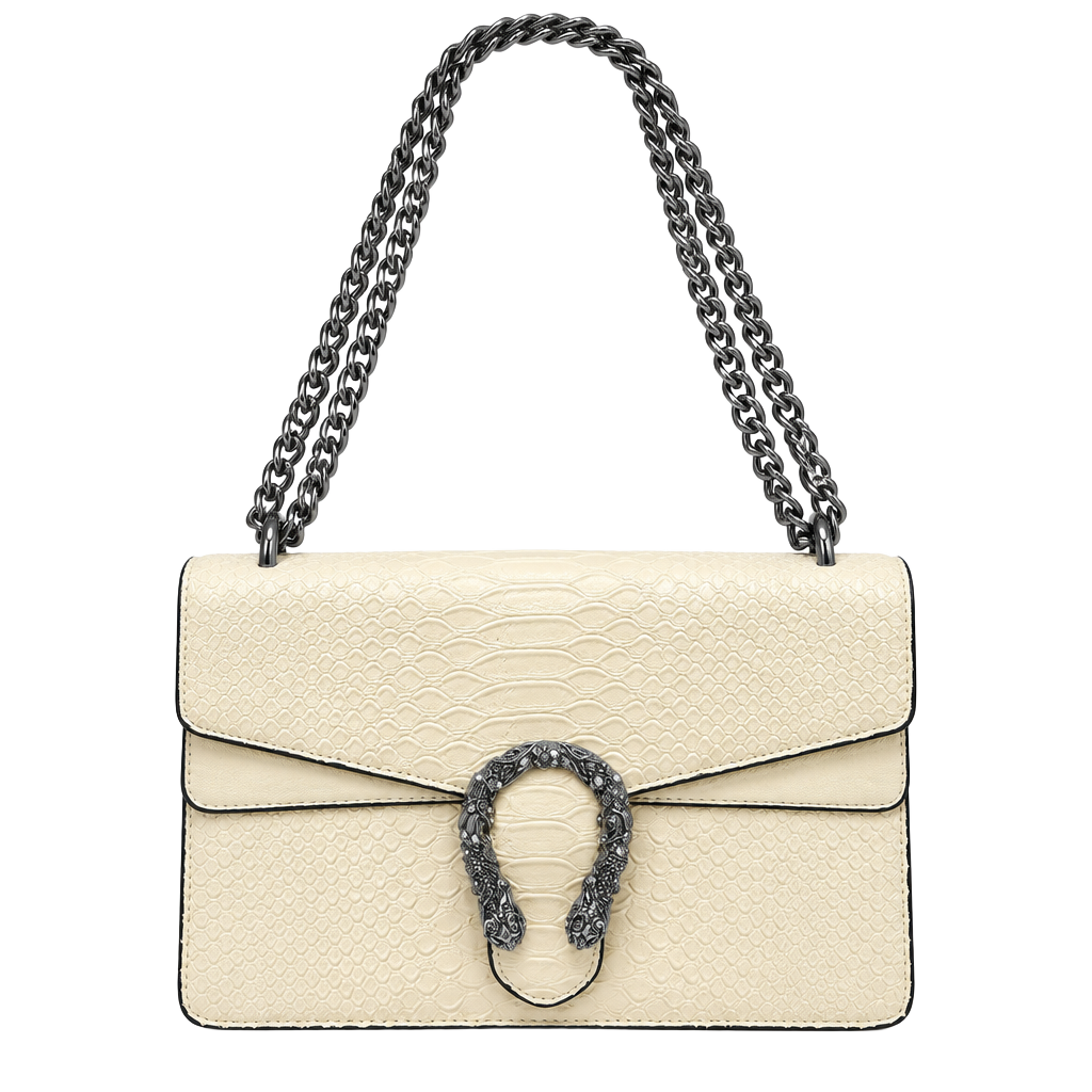 Amazon Off-White Snake Print Crossbody Bag 1