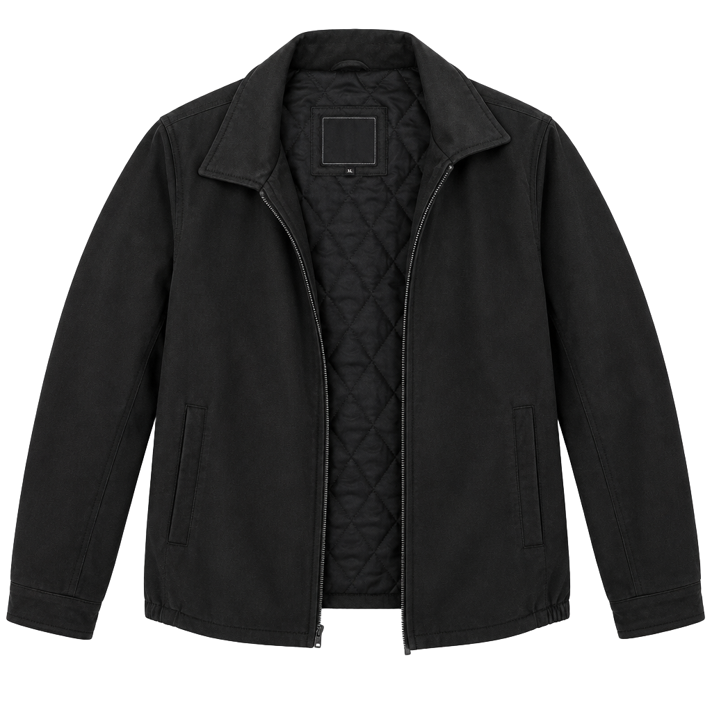 Excelled Leather Jacket Size 2XL Black Quilted 1