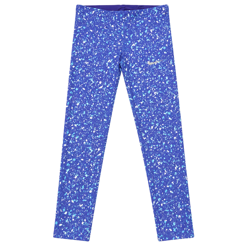 Nike Power Essential Running Tight Size M Blue Confetti Print 1