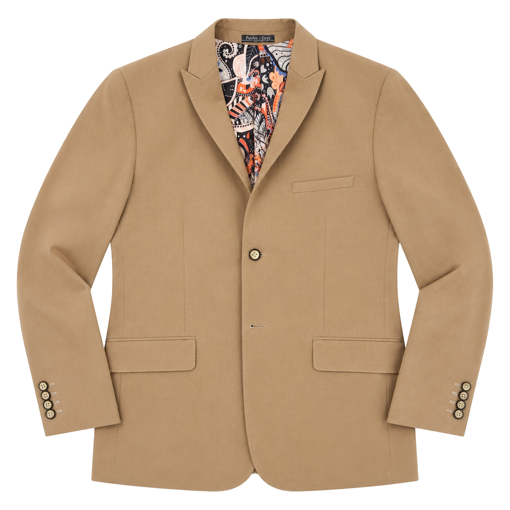 Paisley & Gray Slim Fit Sport Coat Size 50R Tan 1