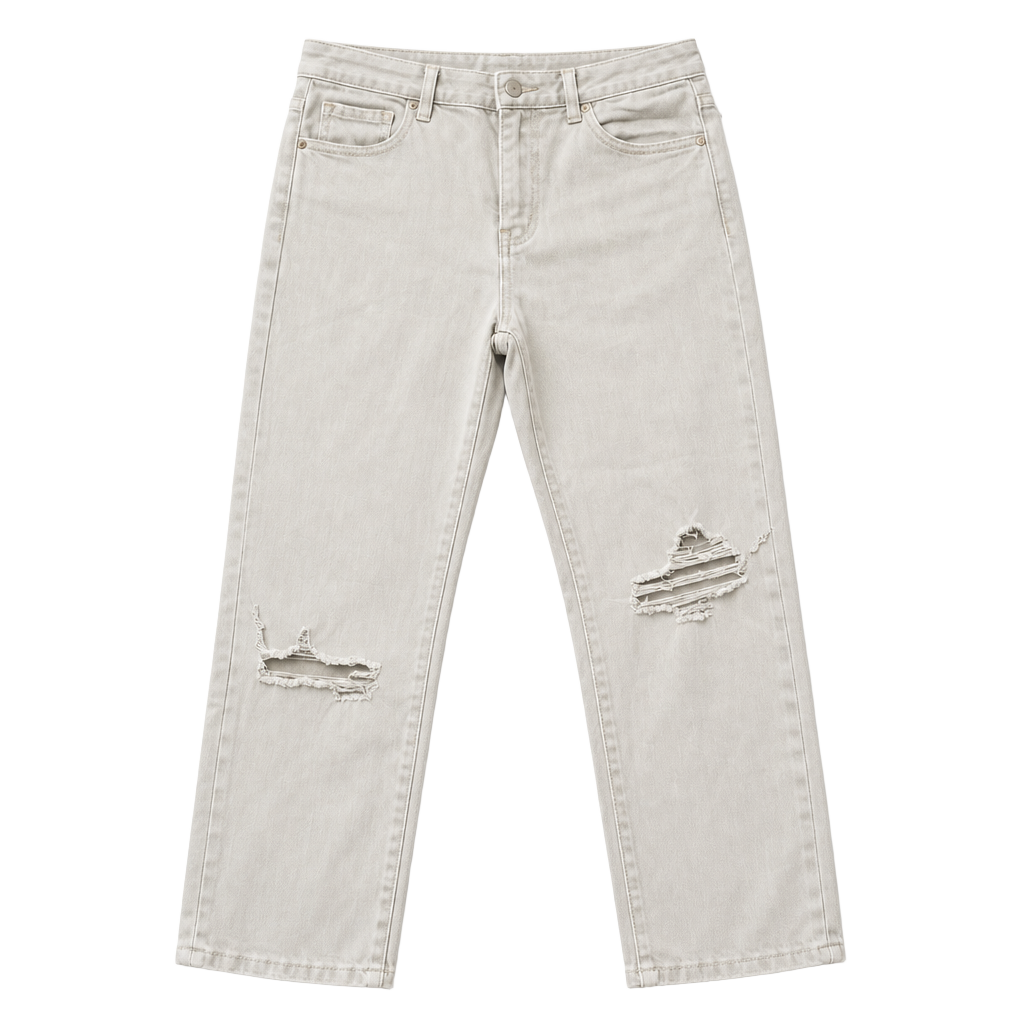 Vervet Distressed Jeans Size 28 light gray Cotton Blend Straight Leg 1