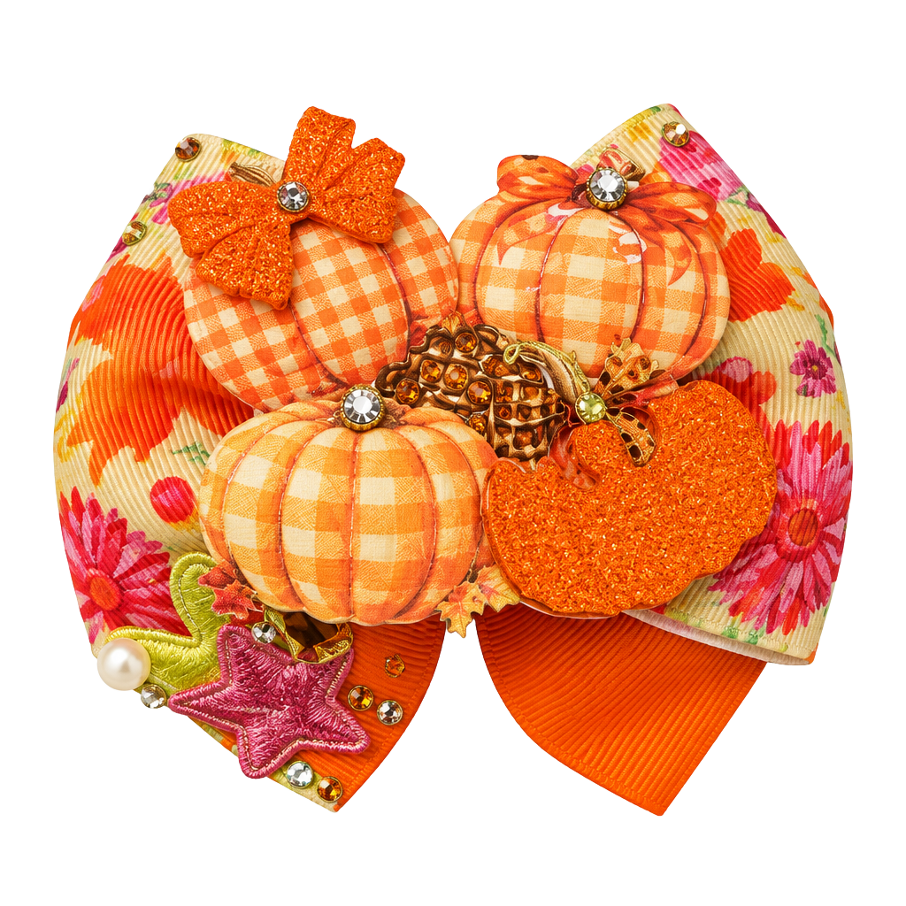 Turkey Day /pavo/ Bows for Girl, Lazos Para Niñas , Arcos/ Moños Babys Bows/ Lazos De Bebés/clay Center Bows/ Thanksgiving/acción De Gracias - 1