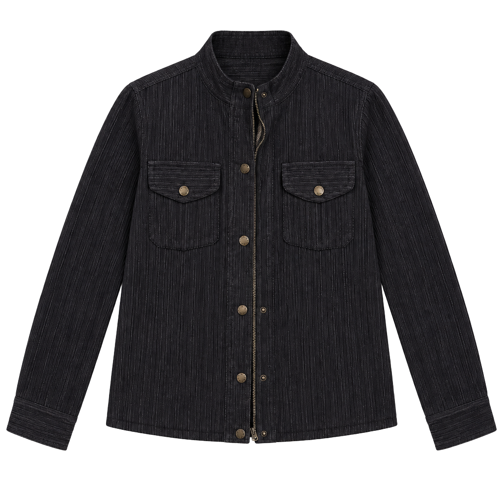 Faherty Acadia Utility Corduroy Jacket Size M Washed Black 1