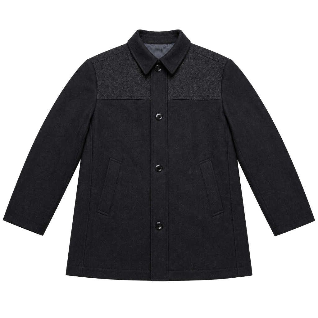 Hugo Boss Coxtan Jacket Size 40R Black Wool Cashmere Coat 1