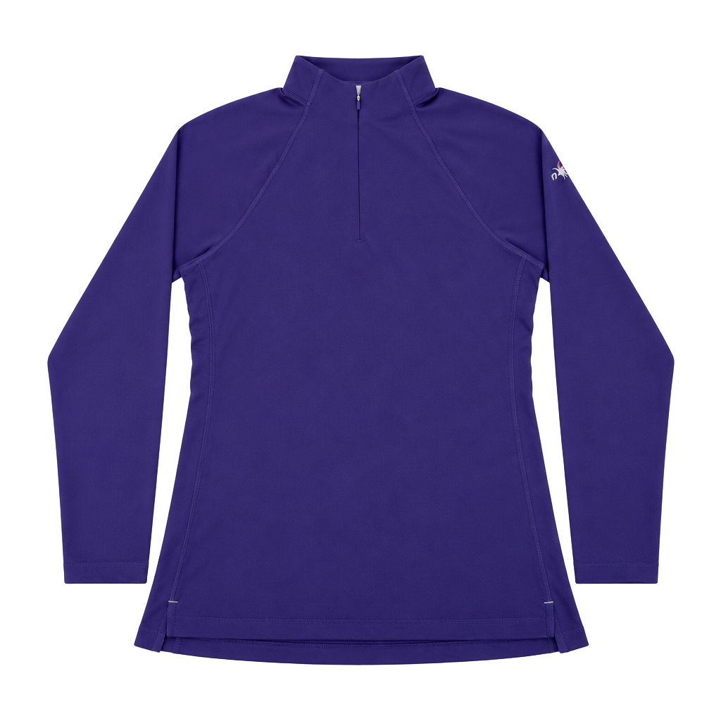 Peter Millar 3M Open Full Zip Pullover Size L Purple 1