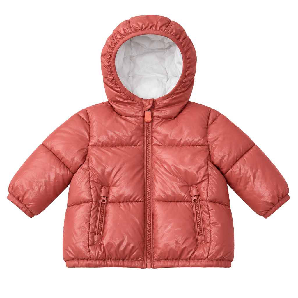 Save The Duck Jody Ultra Light Jacket Size 3-6 Pink Puffer 1