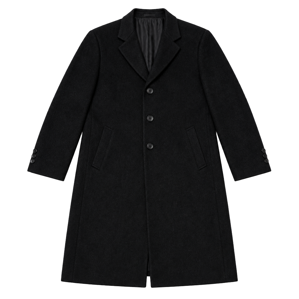 Giorgio Armani Wool Cashmere Overcoat Black 1