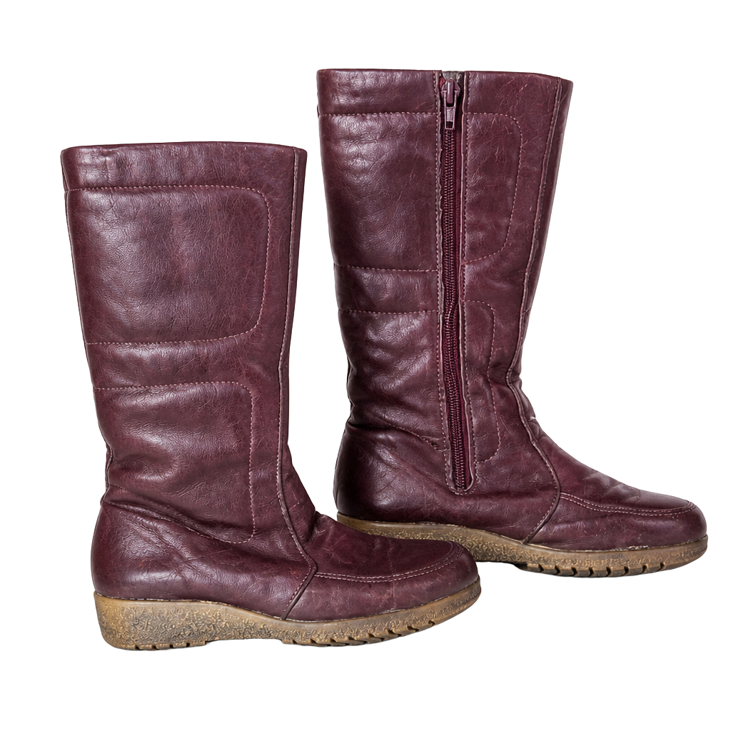Blondo Vintage Leather Shearling Lined Winter Boots Size 8 1
