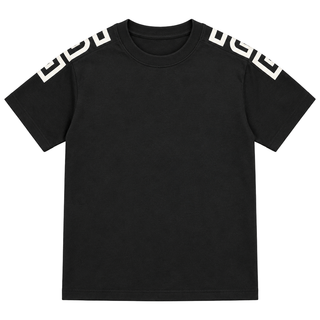 Fendi Logo T-Shirt Size L Black Cotton Short Sleeve 1