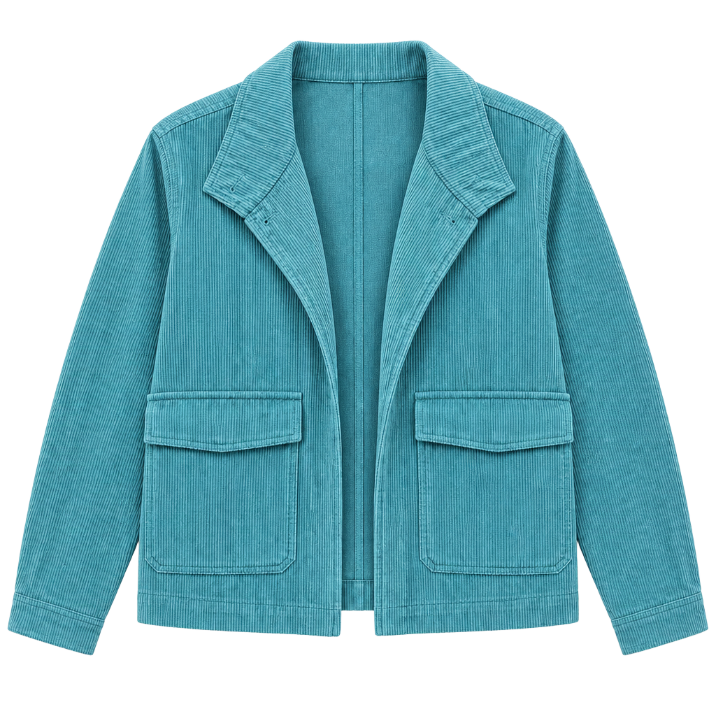 Avec Les Filles Corduroy Jacket Teal 1