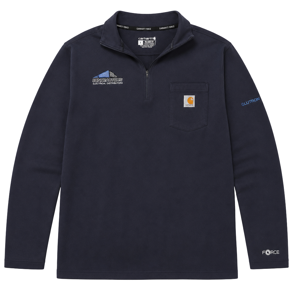Carhartt Force Quarter Zip Long Sleeve Shirt Size L 1